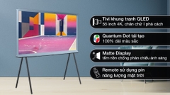 Smart Tivi Kiểu Chữ I Có Chân The Serif QLED Samsung 4K 55 inch QA55LS01BB