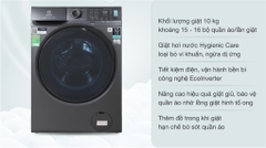 Máy giặt cửa ngang Electrolux Inverter 10kg EWF1024P5SB