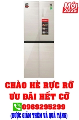 Tủ lạnh Sharp Inverter Multi Door 421 lít SJ-FXP510VG-CH