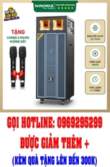 Loa Kéo Nanomax Bass Đôi 40cm 1800w Pro-803C