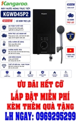 Máy tắm nước nóng Kangaroo KGWD45P2 Có Bơm