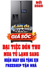 Tủ lạnh Samsung Inverter 615 lít Side By Side AI Home RS90F65D2FSV