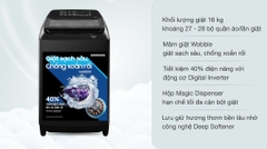 Máy giặt cửa trên Samsung inverter 16kg WA16R6380BV/SV