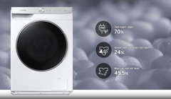 Máy giặt Samsung AI Ecobubble inverter 12 kg WW12CGP44DSHSV