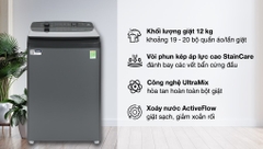 Máy giặt cửa trên Electrolux Inverter 12kg EWT1274M7SA