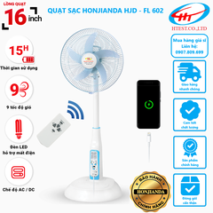 Quạt sạc tích điện Honjianda HJD-FL602