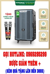 Loa di động Nanomax K-180 (Bass 40cm/ 820W/ Lưới Xám/ Bluetooth)