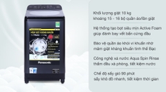 Máy giặt cửa trên Panasonic 10kg NA-F100A9DRV