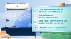 Máy lạnh Sharp Inverter 1 HP AH-XP10BSW