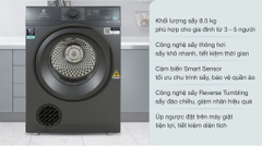 Máy sấy quần áo Electrolux 8.5kg EDV854N3SB (Sấy thông hơi)