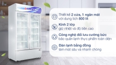 Tủ mát Alaska Inverter 800 lít SL 8CI