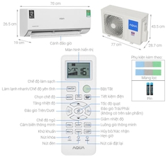 Máy lạnh Aqua Inverter 1 HP AQA-RUV10RB2 (2024)