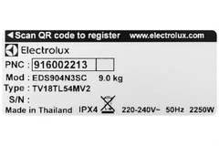 Máy sấy quần áo Electrolux UltimateCare 9Kg EDS904N3SC (Sấy thông hơi)
