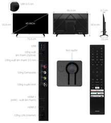 Smart Tivi Toshiba Full HD 43 inch 43V31MP