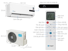Máy lạnh Casper Inverter 1.0 HP GC-09IB36