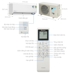 Máy lạnh Daikin Inverter 1 HP FTKB25ZVMV
