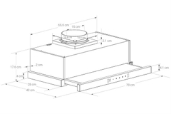 Máy hút mùi âm tủ Hafele HC-H7032TB