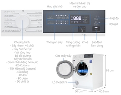 Máy sấy quần áo Electrolux UltimateCare 9Kg EDS904H3WC (Sấy thông hơi)