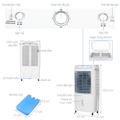 Quạt hơi nước Kangaroo KG50F88