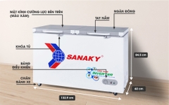 Tủ Đông mặt kính cường lực Sanaky Inverter 305 lít VH-4099A4K
