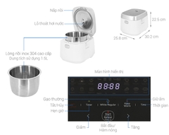 Nồi cơm cao tần Panasonic 1.5 lít SR-HNS151WRA