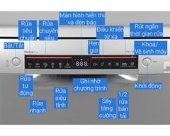Máy rửa chén độc lập Bosch 14 bộ SMS4HMI07E