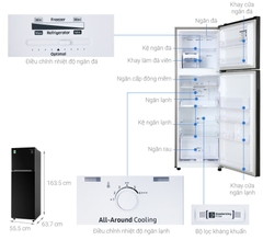 Tủ lạnh Samsung Inverter 256 lít RT25M4032BU/SV