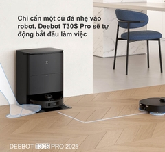 Robot hút bụi lau nhà Ecovacs DEEBOT T30S Pro New 2025 (Trắng/ Đen)