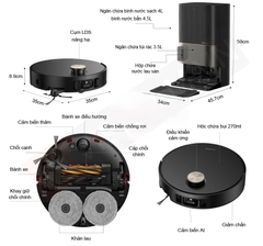 Robot hút bụi Ecovacs Deebot X8 Pro Omni