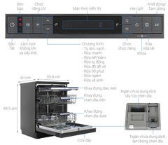 Máy rửa chén độc lập Hafele HDW-F605B