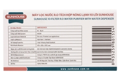 Máy lọc nước RO nóng nguội lạnh Sunhouse 10 lõi SHR76210CK