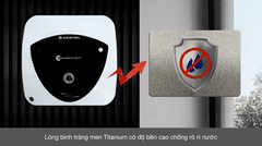 Máy nước nóng gián tiếp Ariston 15 lít 2500W AN 15 LUX FE