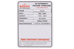 Ổn áp Robot 1 pha 5KVA 90