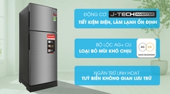 Tủ lạnh Sharp Inverter 197 lít SJ-X215V-SL