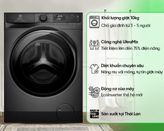 Máy giặt Electrolux UltimateCare 700 inverter 10Kg EWF1043R7SC MỚI 2024
