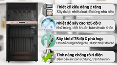 Tủ sấy chén Tiệt trùng Midea MXV-ZLP80XC65-R