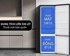 Tủ lạnh LG Inverter 340 lít LBB33BLMAI