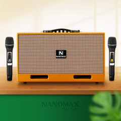 Loa Karaoke Xách Tay Nanomax X-20 Bass Đôi 20cm 380w/max