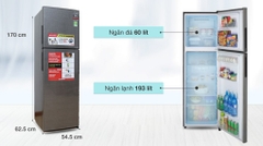 Tủ lạnh Sharp Inverter 253 lít SJ-X281E-SL