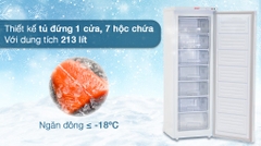 Tủ đông đứng Sanaky 213 lít VH-230VD