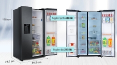 Tủ lạnh Samsung inverter Side By Side (635 lít) RS64R5301B4/SV