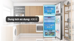 Tủ lạnh Samsung Inverter 406 lít RT42CG6584B1SV