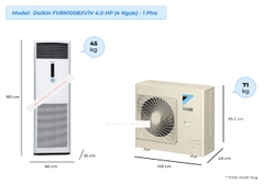Máy lạnh tủ đứng Daikin 4.0 HP (NON Inverter)- 1 Pha FVRN100BXV1V