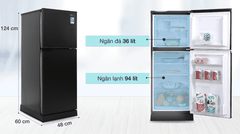 Tủ lạnh Aqua 130 lít AQR-T150FA (BS)