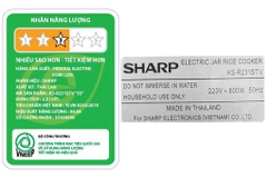 Nồi cơm nắp gài Sharp KS-R231STV (2.2 lít)