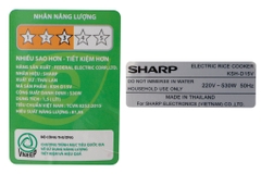 Nồi cơm nắp rời Sharp 1.5 lít KSH-D15V (Màu ngẫu nhiên)
