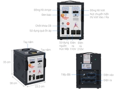 Ổn áp Robot 1 pha 5KVA 90