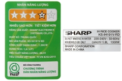 Nồi cơm cao tần Sharp KS-IH191V-RD (1.8 lít )