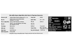 Máy Hút Bụi Electrolux 2000W EFC52614 Mới 2025