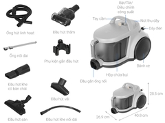 Máy Hút Bụi Electrolux 2000W EFC52614 Mới 2025